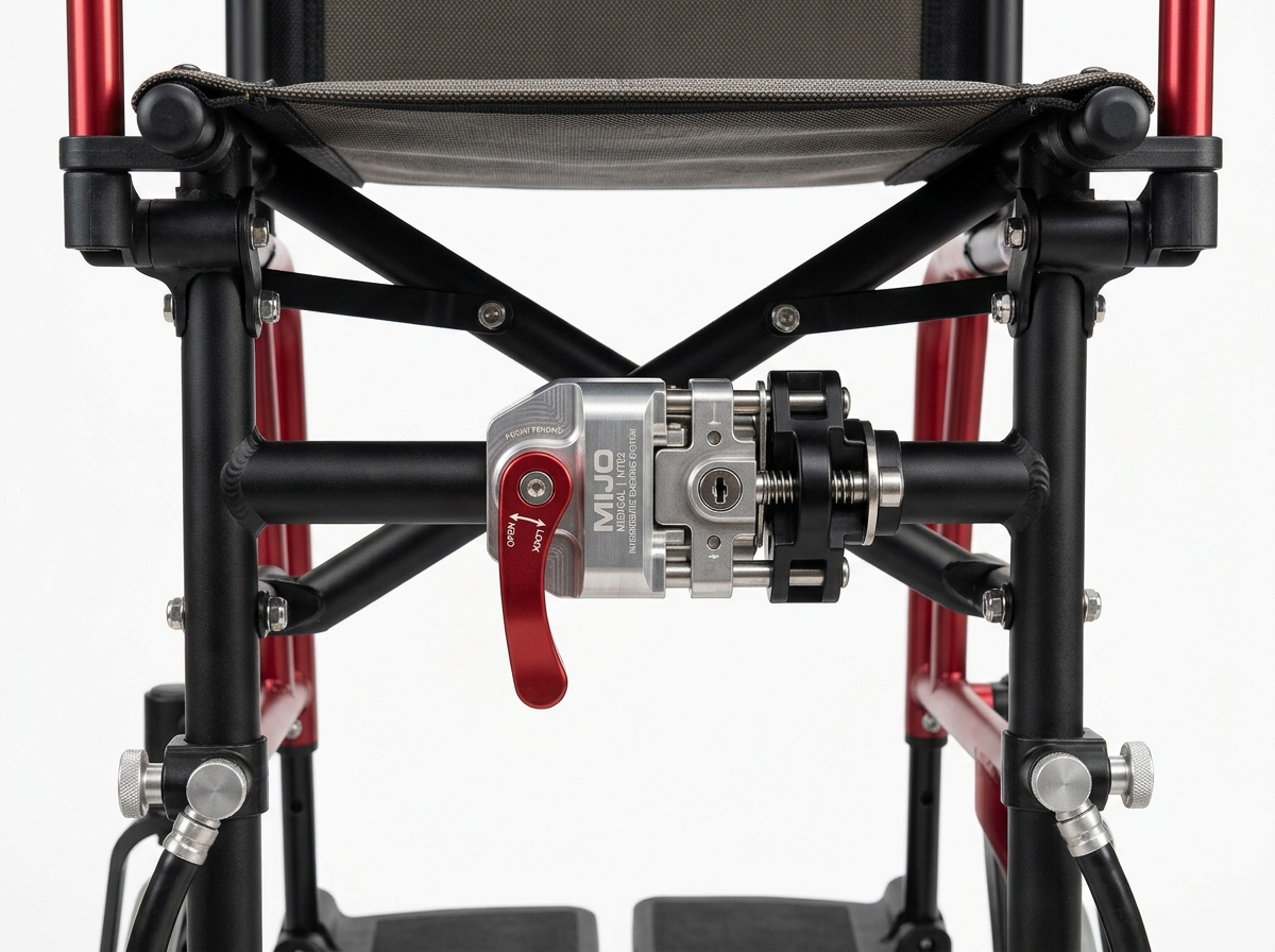 MIJO MT02 12″ Electric Handbike Attachment for Swing-Away Wheelchair (MT02) angle view 2