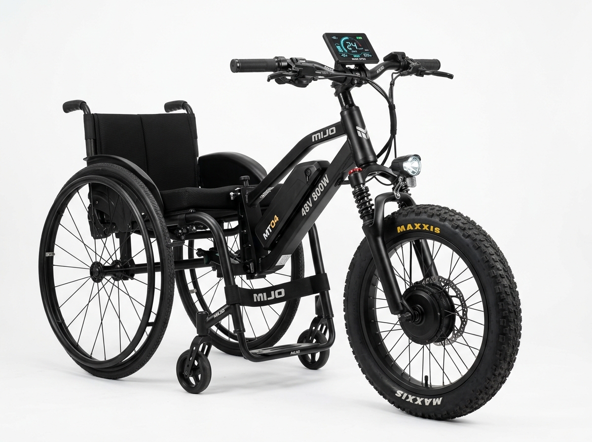 MIJO MT04 16″ All-Terrain Fat Tire Electric Handbike Attachment