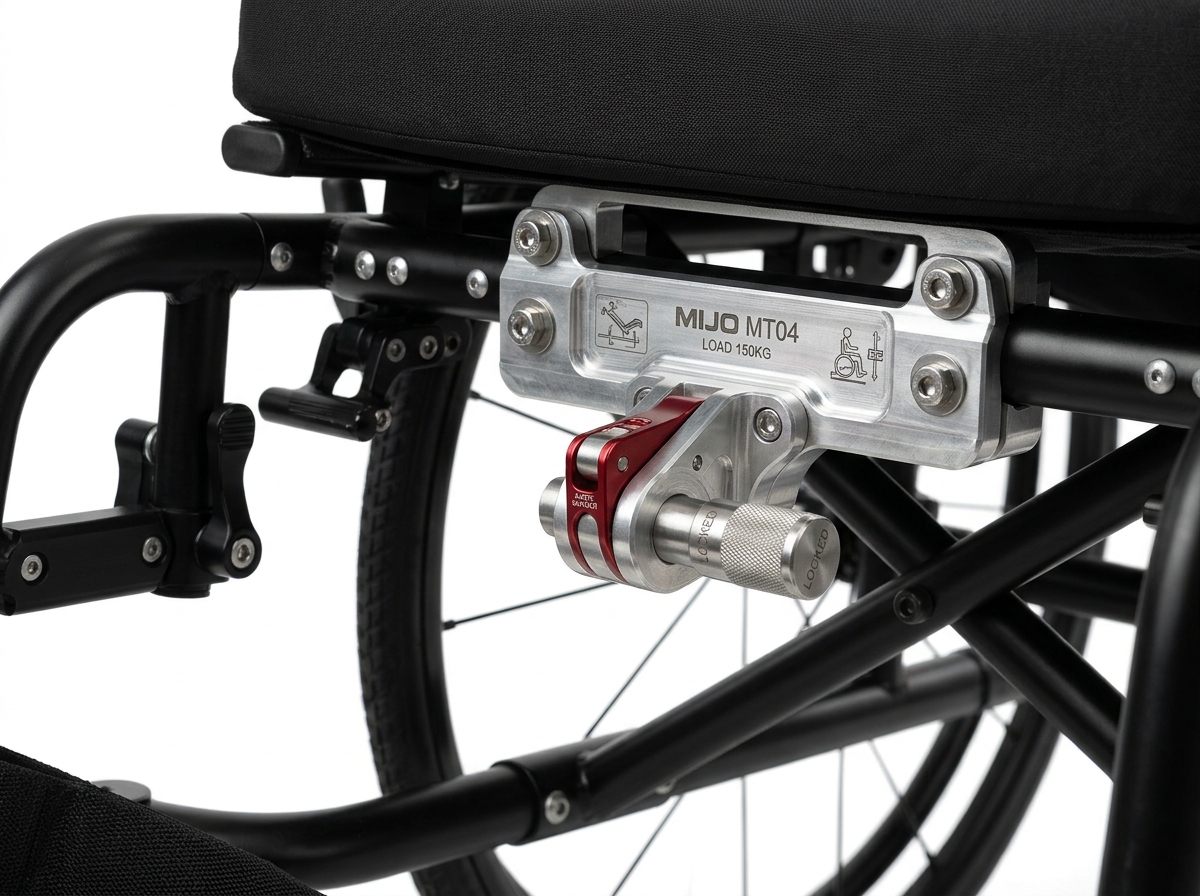 MIJO MT04 16″ All-Terrain Fat Tire Electric Handbike Attachment (MT04) angle view 2