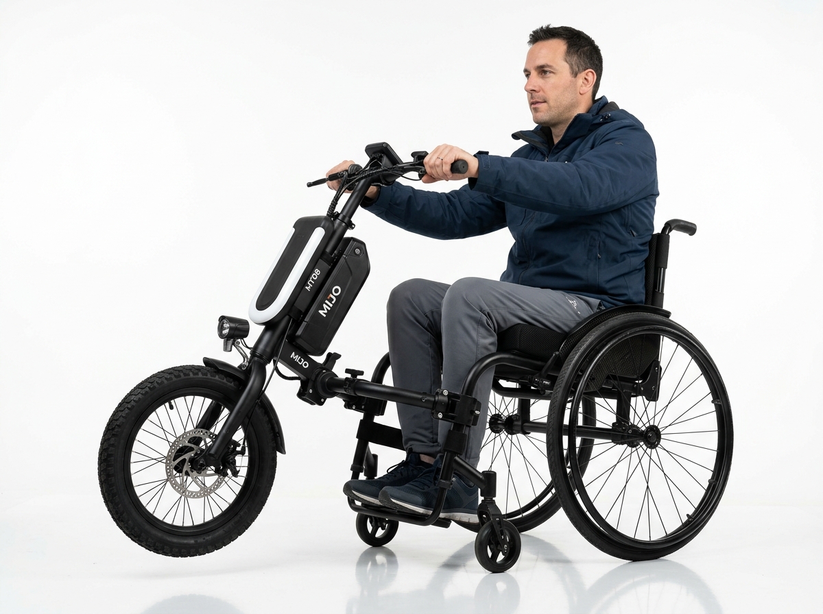 MIJO MT08 8″ Portable Travel Electric Handbike Attachment (MT08) angle view 2