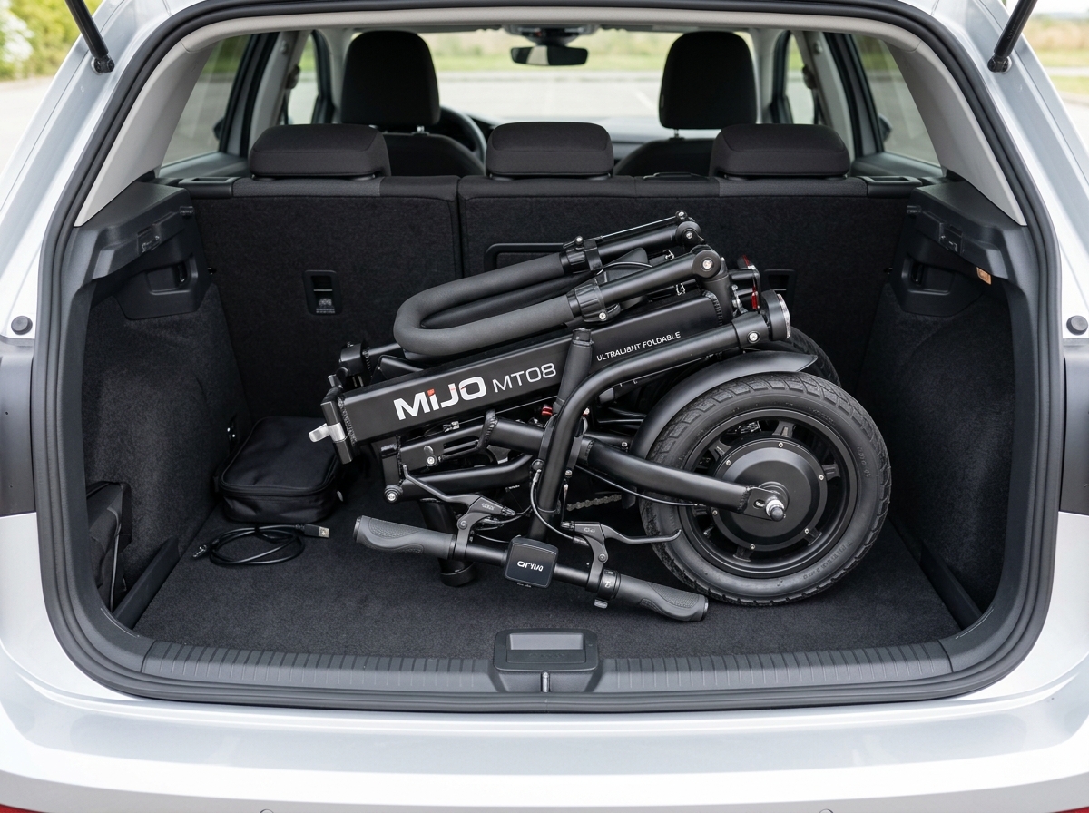 MIJO MT07 8″ Ultra-Lightweight (9kg) Electric Handbike for Rigid Wheelchair (MT07) angle view 3